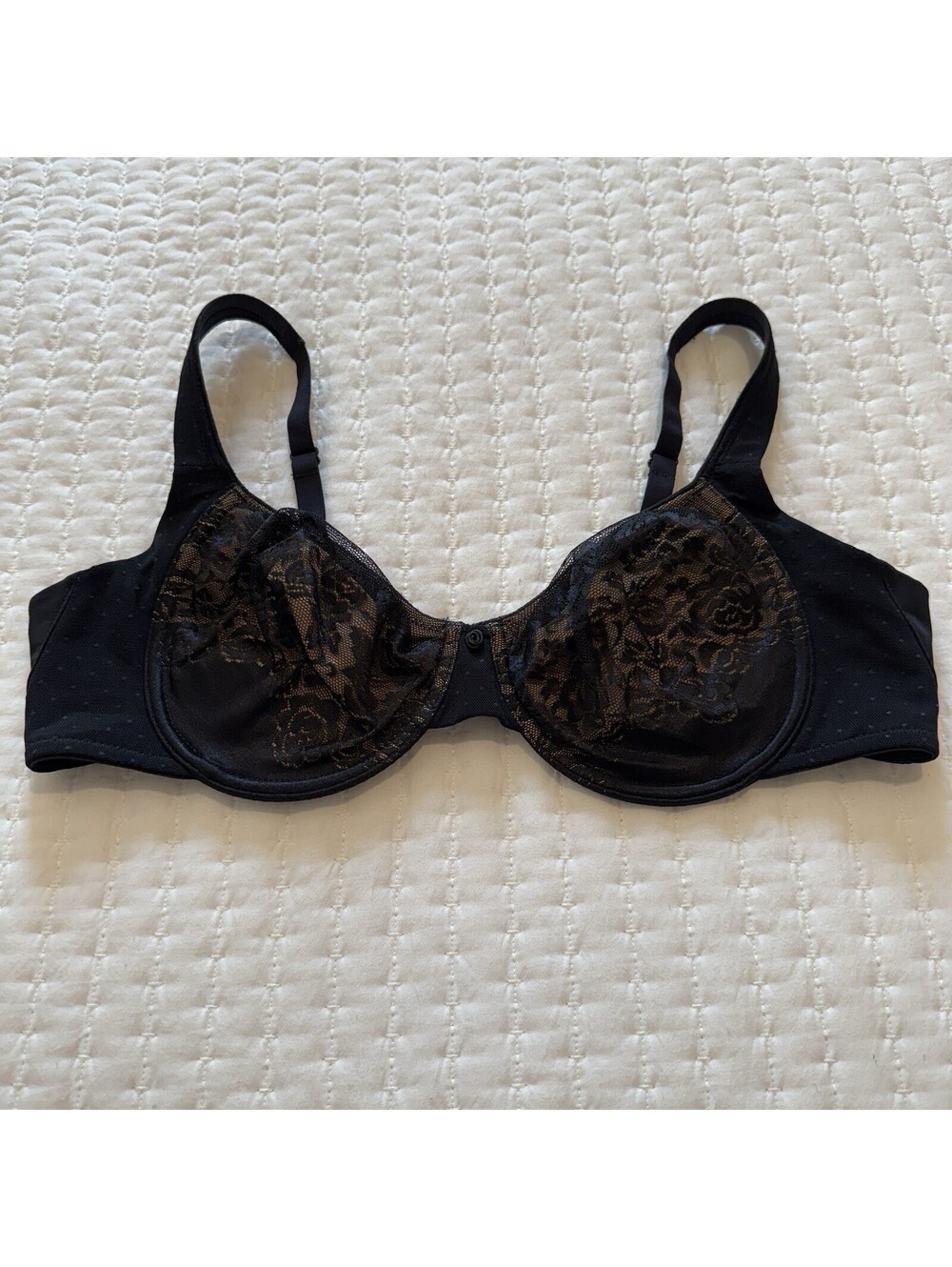 Soma 40C Unbelievable Minimizer Bra Black Unlined Underwire
